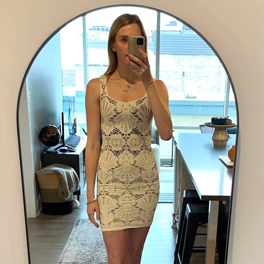 Free People White Bodycon Dress